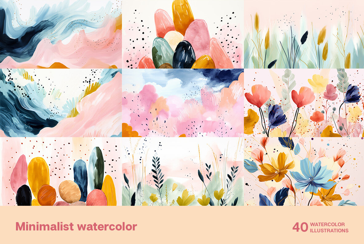 Minimalist watercolor 5