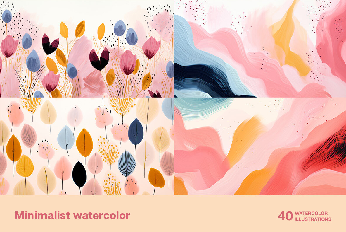 Minimalist watercolor 6