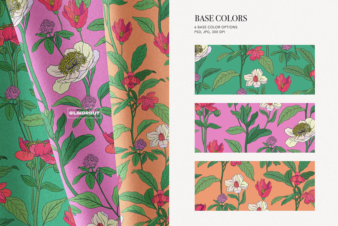 Rustle Botanical Pattern and Motifs 7