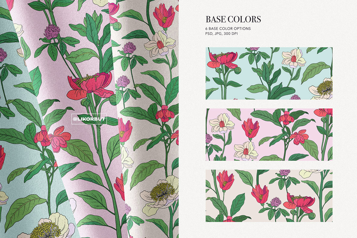 Rustle Botanical Pattern and Motifs 8