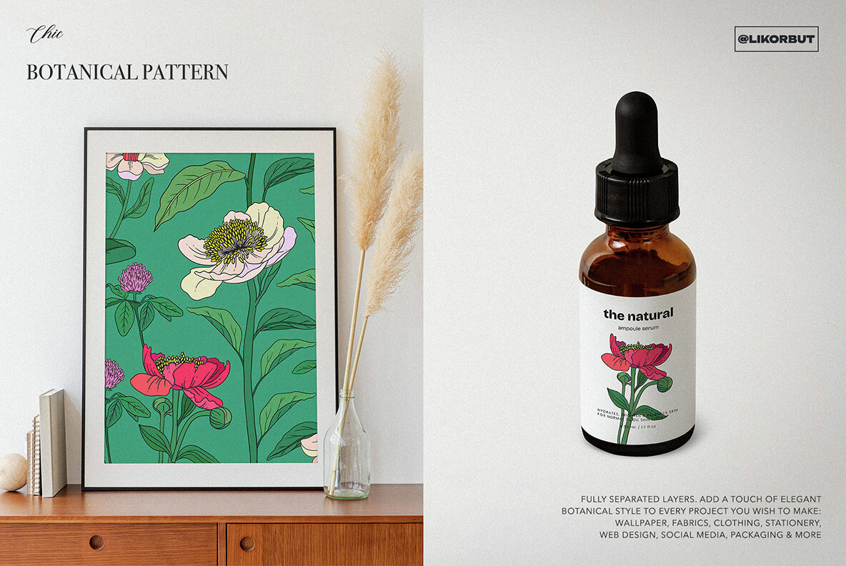 Rustle Botanical Pattern and Motifs 11