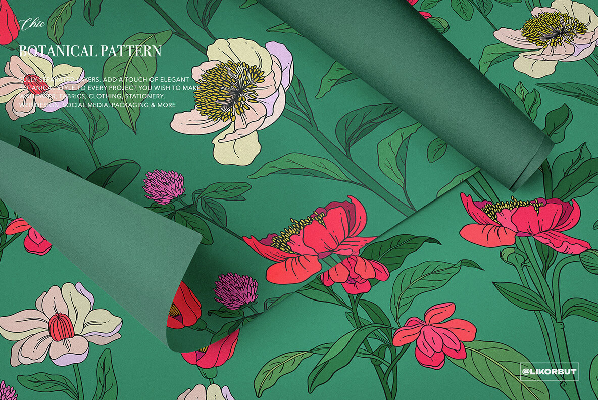 Rustle Botanical Pattern and Motifs 12