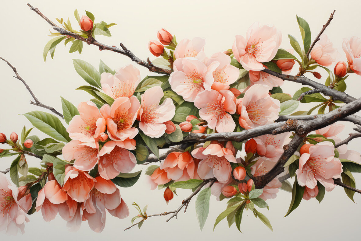 Fruit tree branch 10