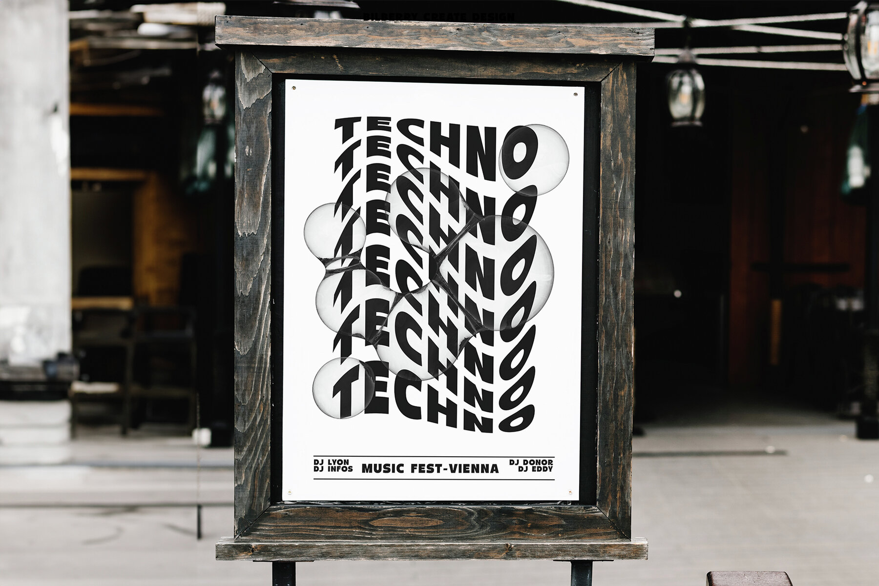 Abstract bubbles 3D art set 10