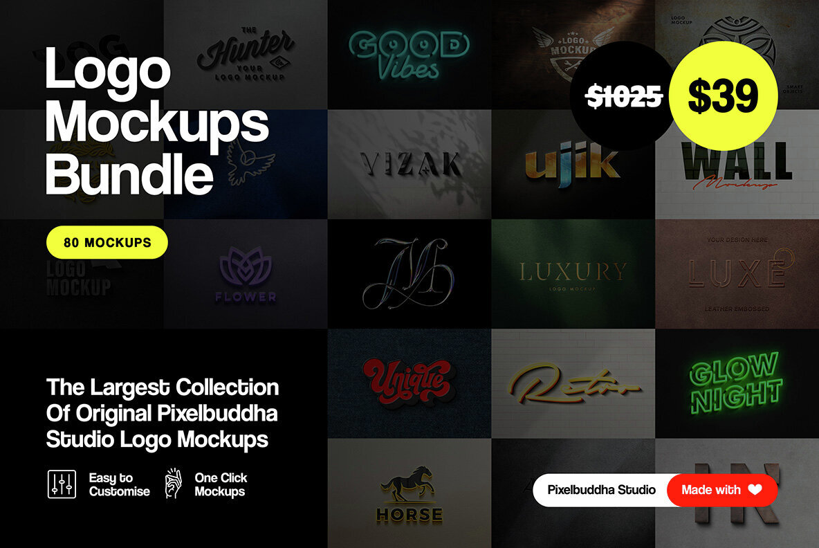 Logo Mockups Ultimate Bundle 1