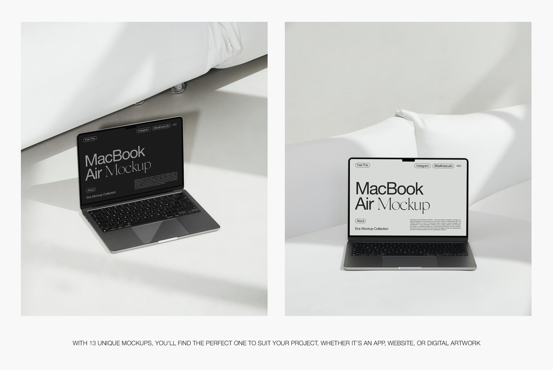 MacBook Air M2 iPhone iPad Mockups 4