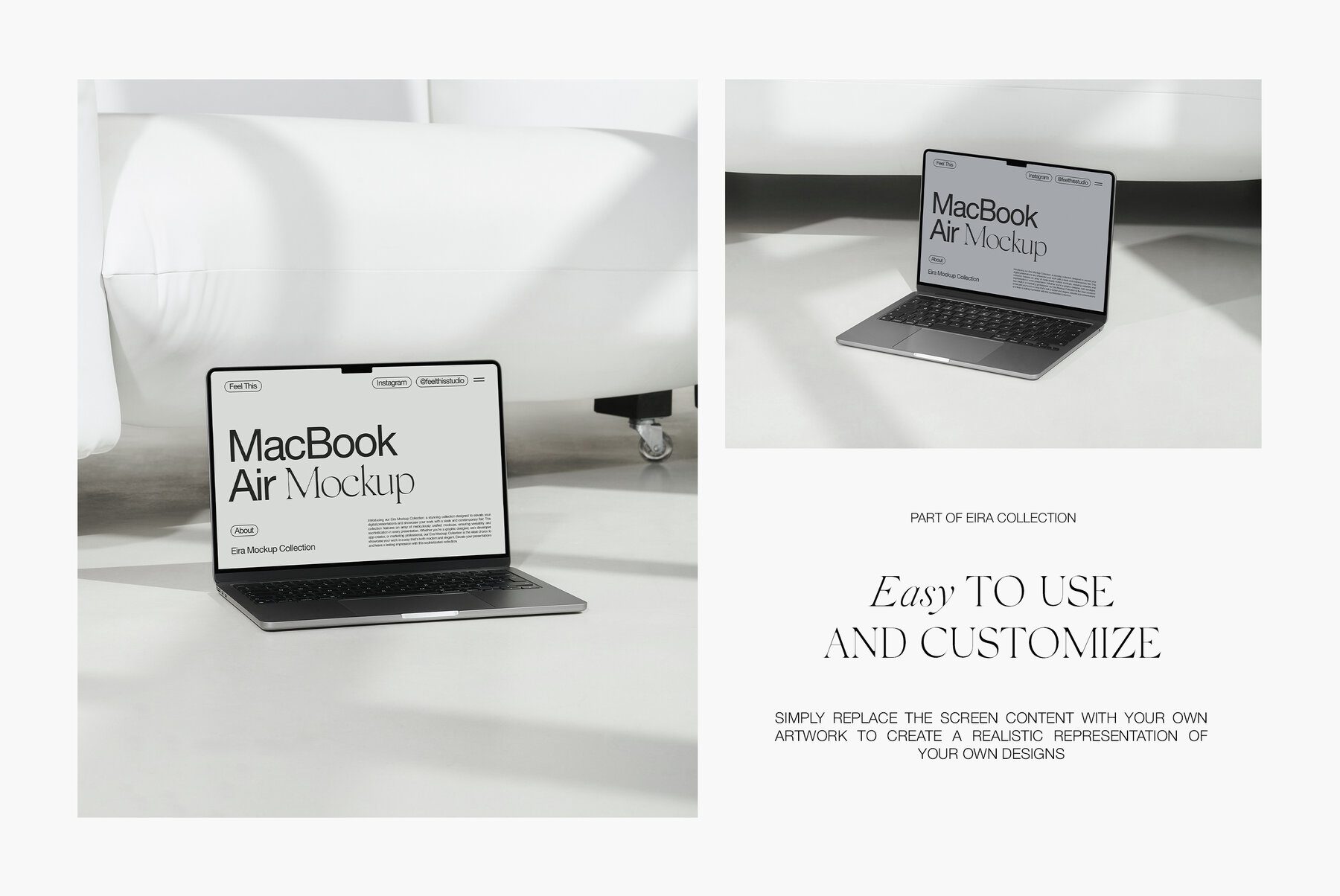 MacBook Air M2 iPhone iPad Mockups 5