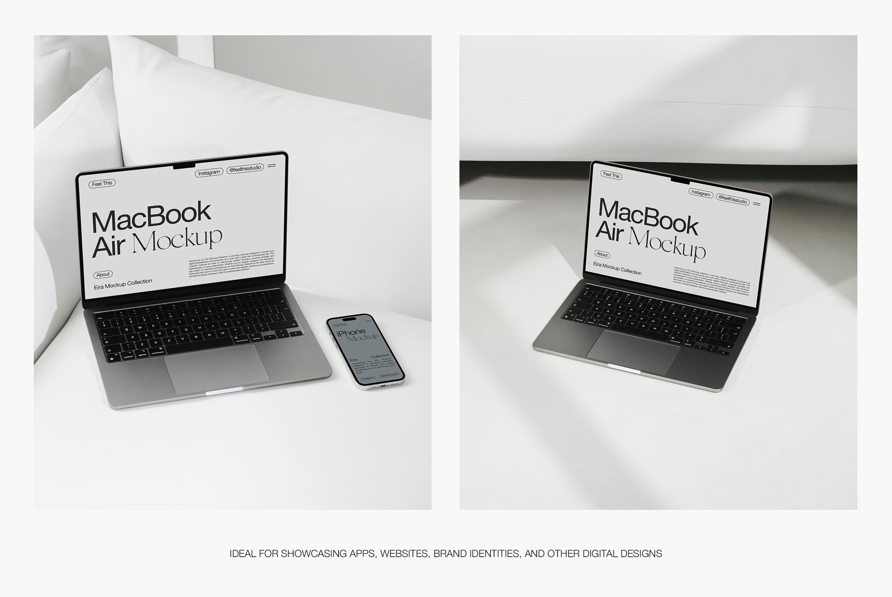 MacBook Air M2 iPhone iPad Mockups 8
