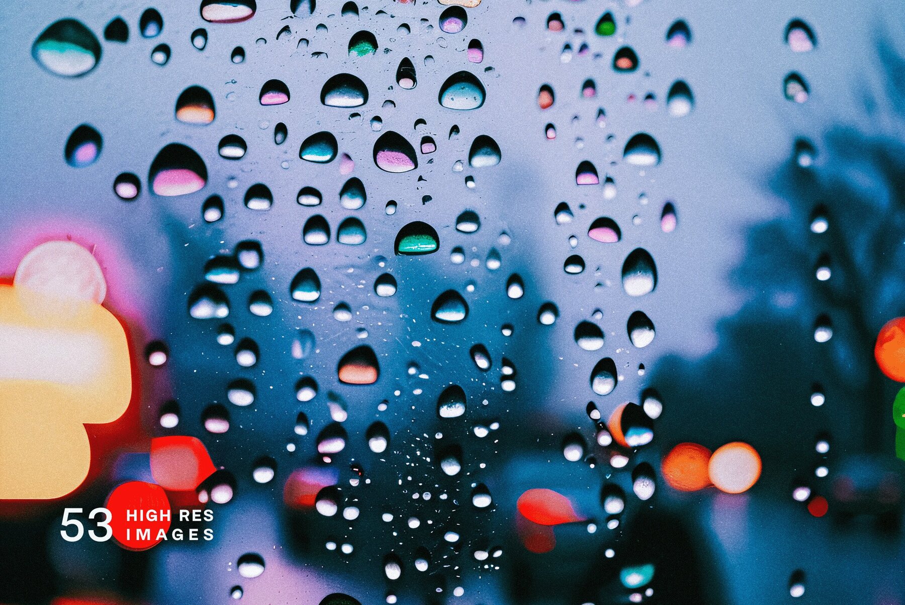 Bokeh Rain 5