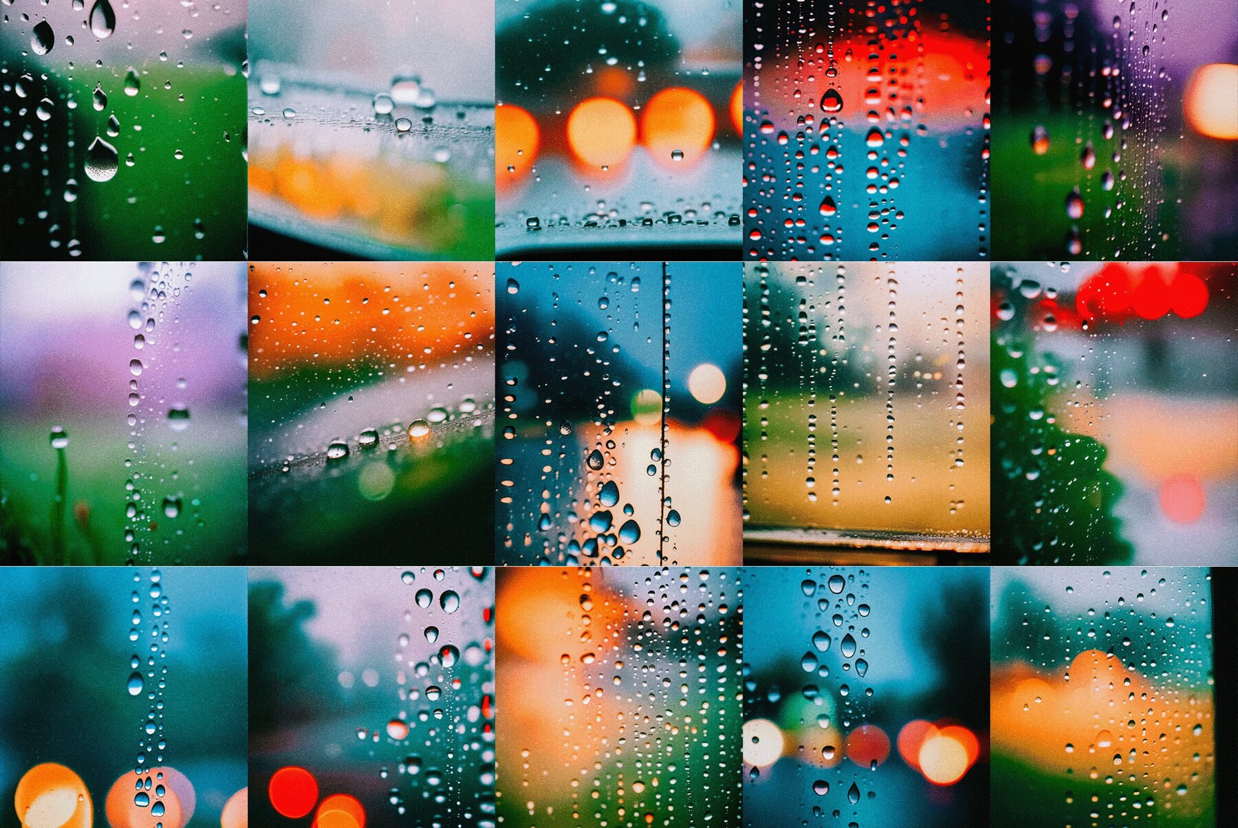 Bokeh Rain 10
