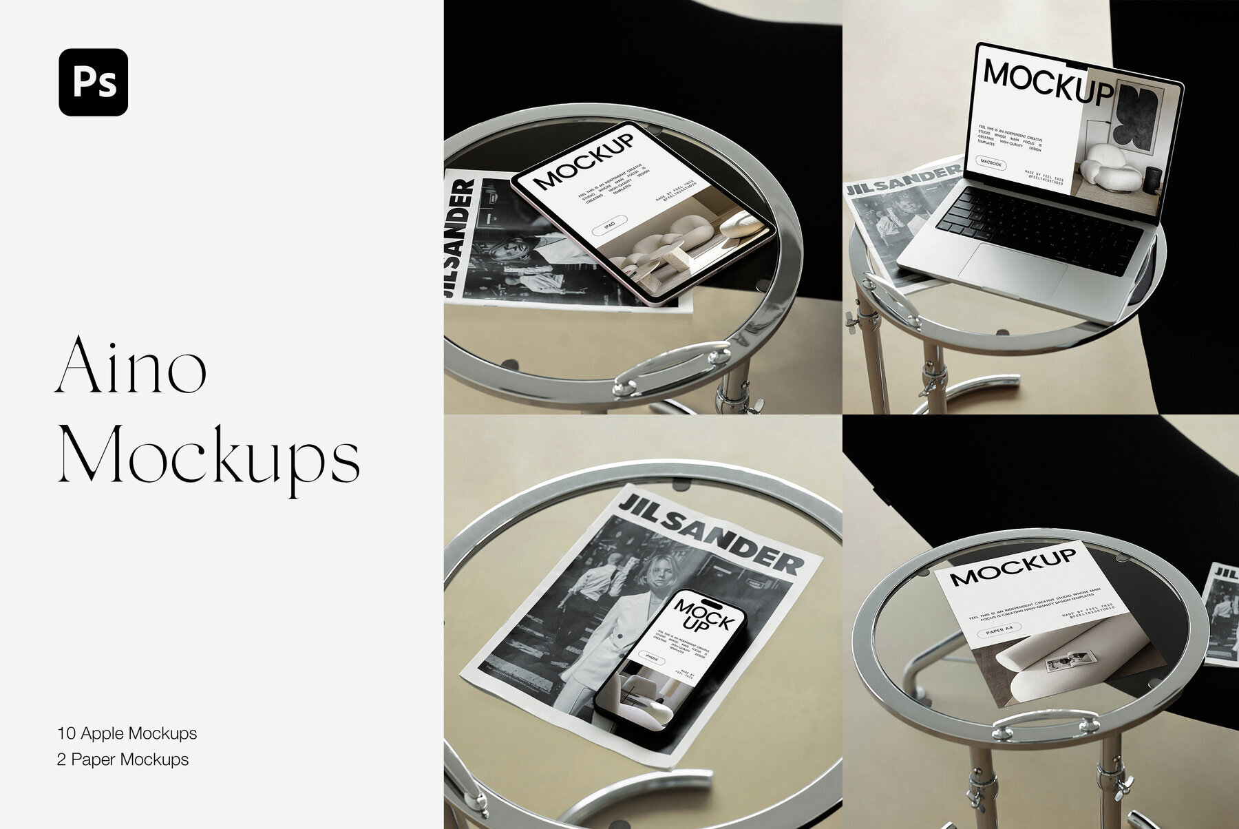 iPhone 14 Pro   MacBook Pro   iPad Air   Paper A4 Mockups 1