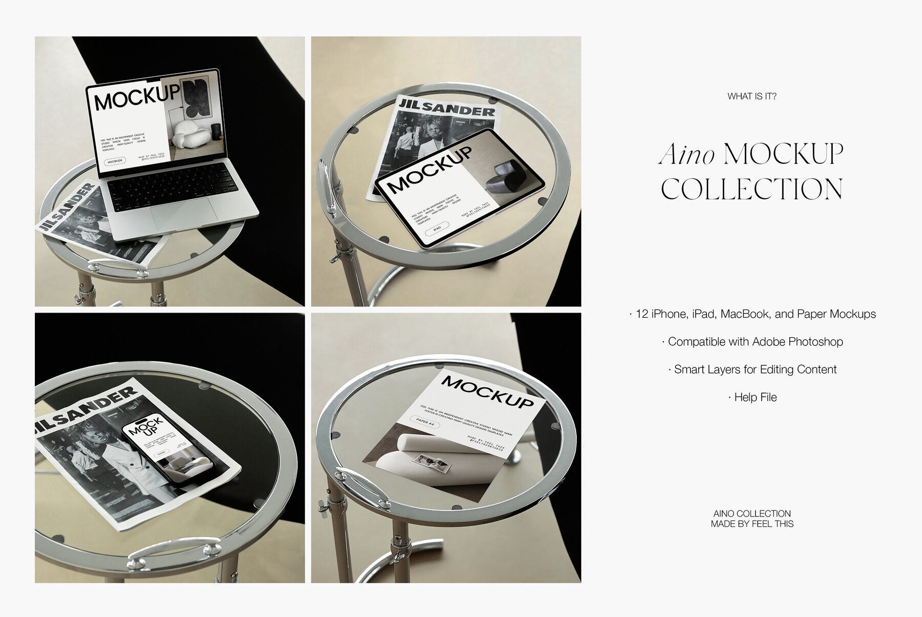 iPhone 14 Pro   MacBook Pro   iPad Air   Paper A4 Mockups 2