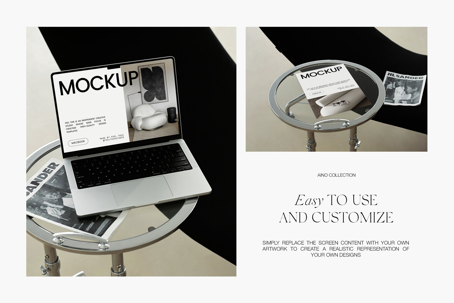 iPhone 14 Pro   MacBook Pro   iPad Air   Paper A4 Mockups 5