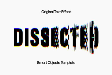 Distortion Glitch Text Effect