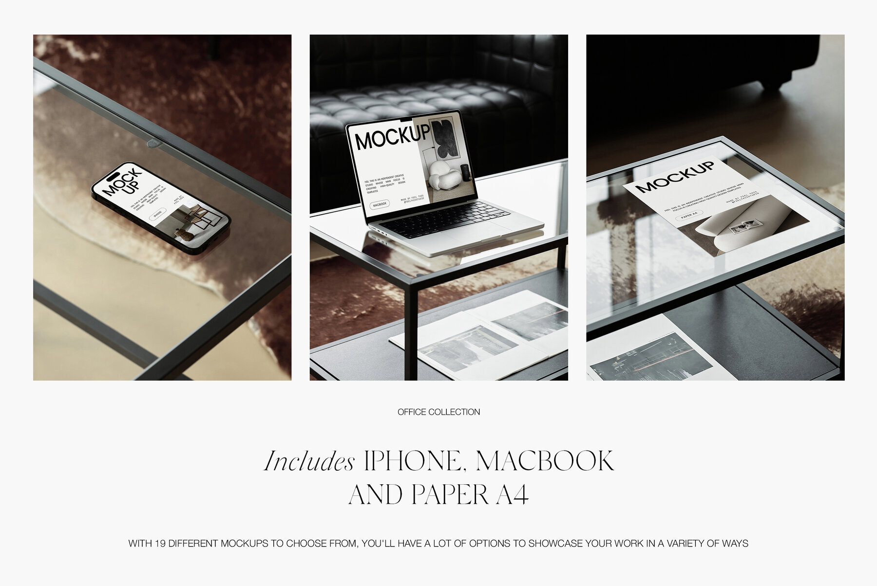 iPhone 14 Pro   MacBook Pro   iPad Air   Paper A4 Mockups 3
