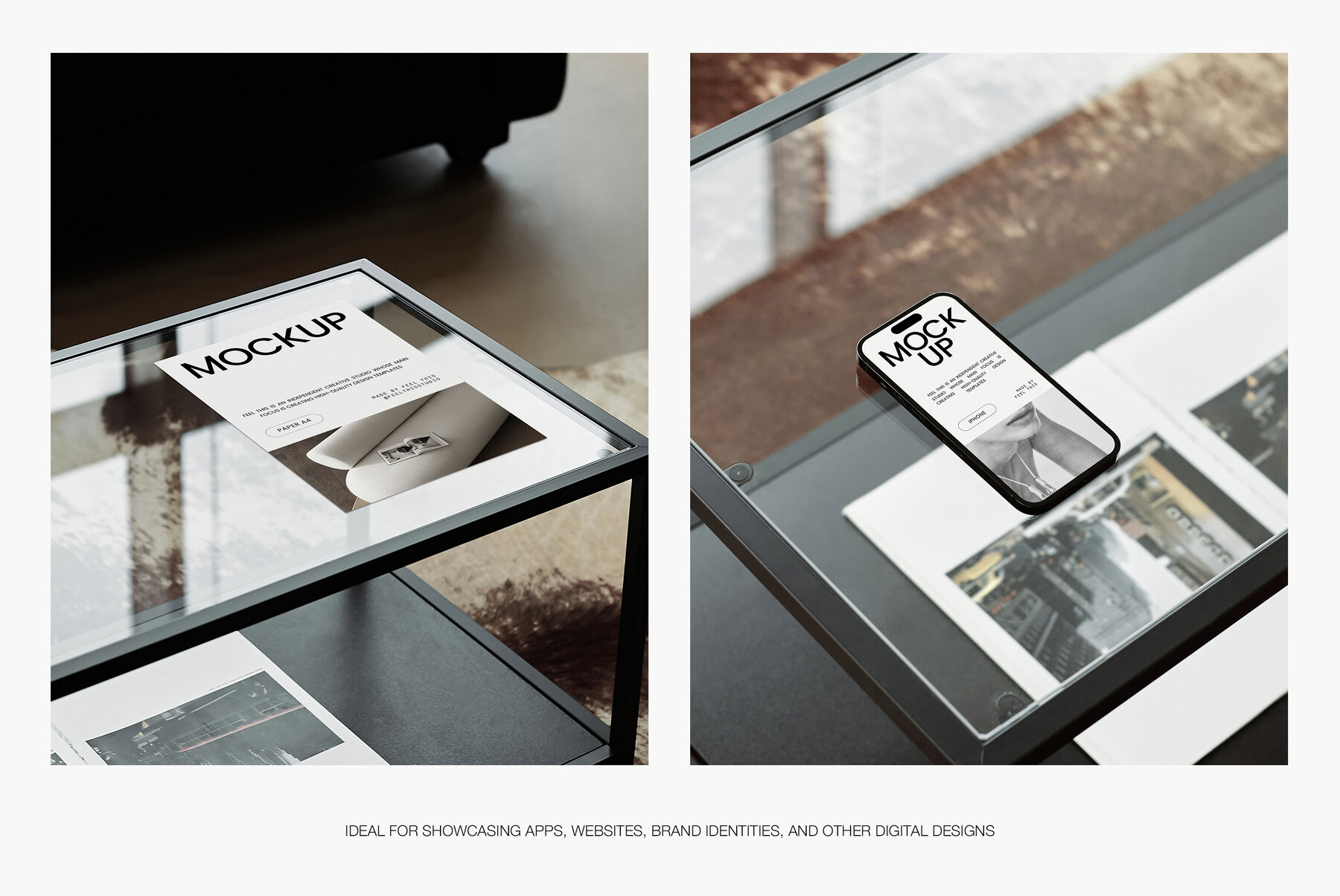 iPhone 14 Pro   MacBook Pro   iPad Air   Paper A4 Mockups 8