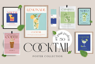 Cocktail Prints Posters