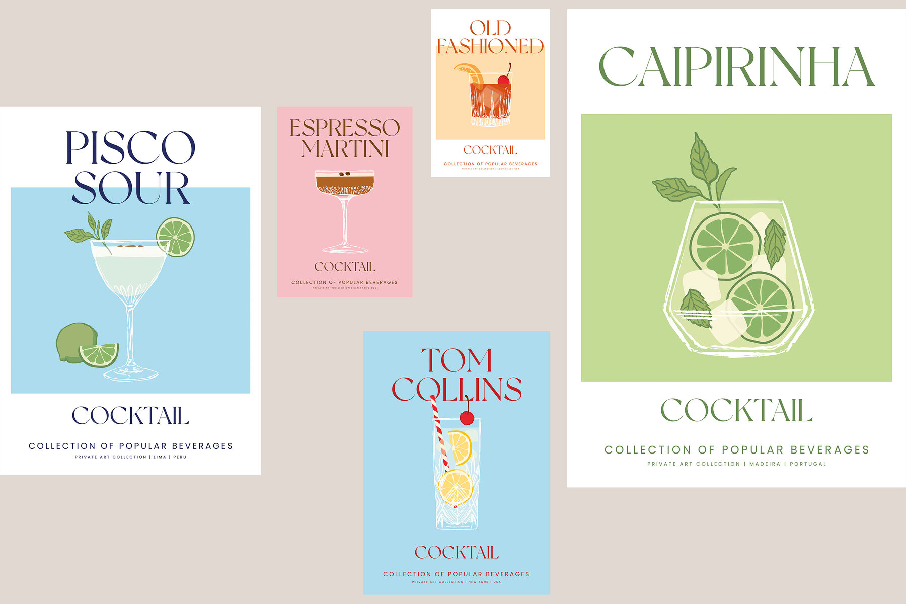 Cocktail Prints Posters 5