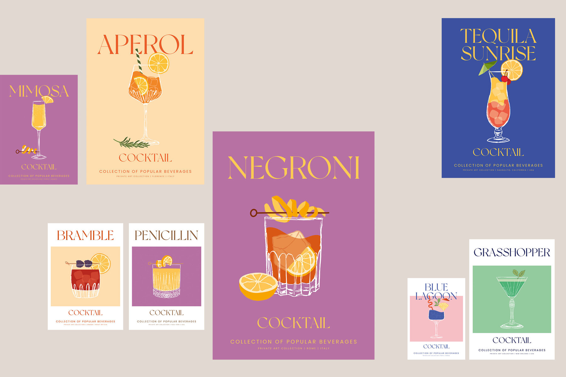 Cocktail Prints Posters 6