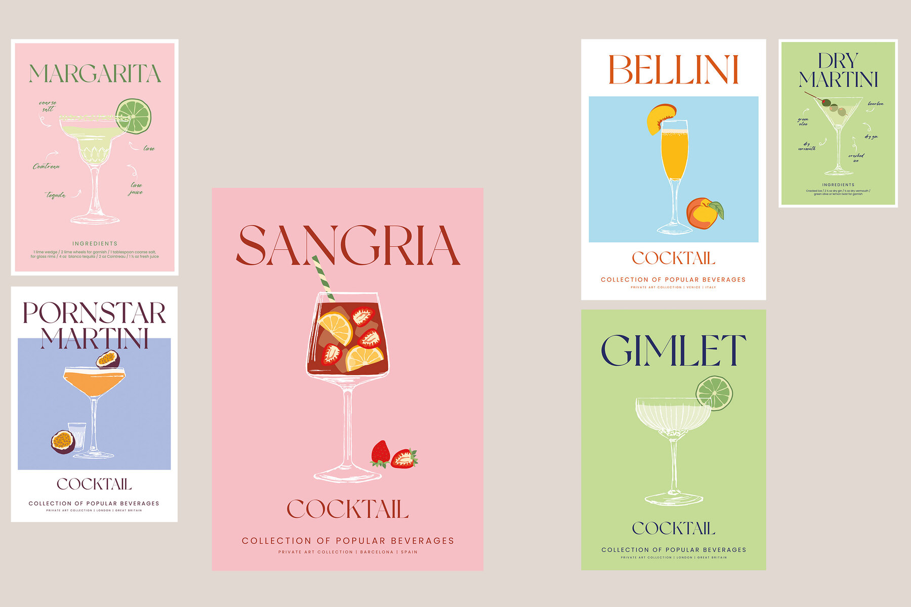 Cocktail Prints Posters 7