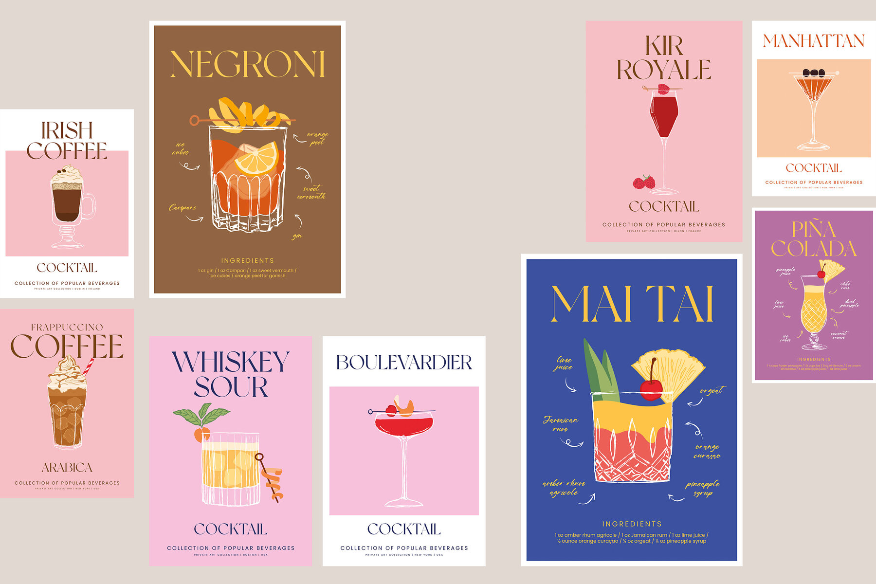 Cocktail Prints Posters 12