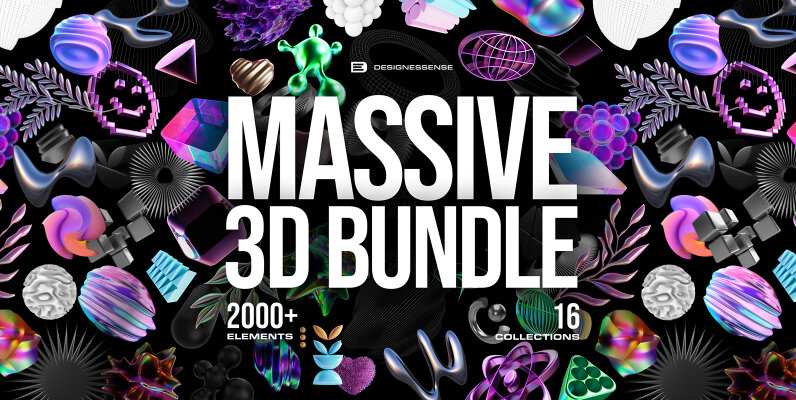 MASSIVE 3D BUNDLE   2000 elements