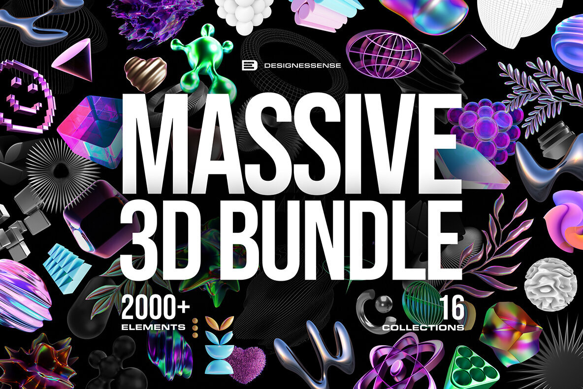MASSIVE 3D BUNDLE   2000 elements 1