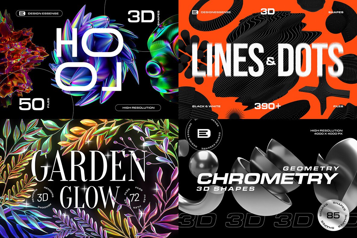 MASSIVE 3D BUNDLE   2000 elements 4