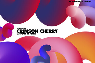 Crimson Cherry 3D Forms