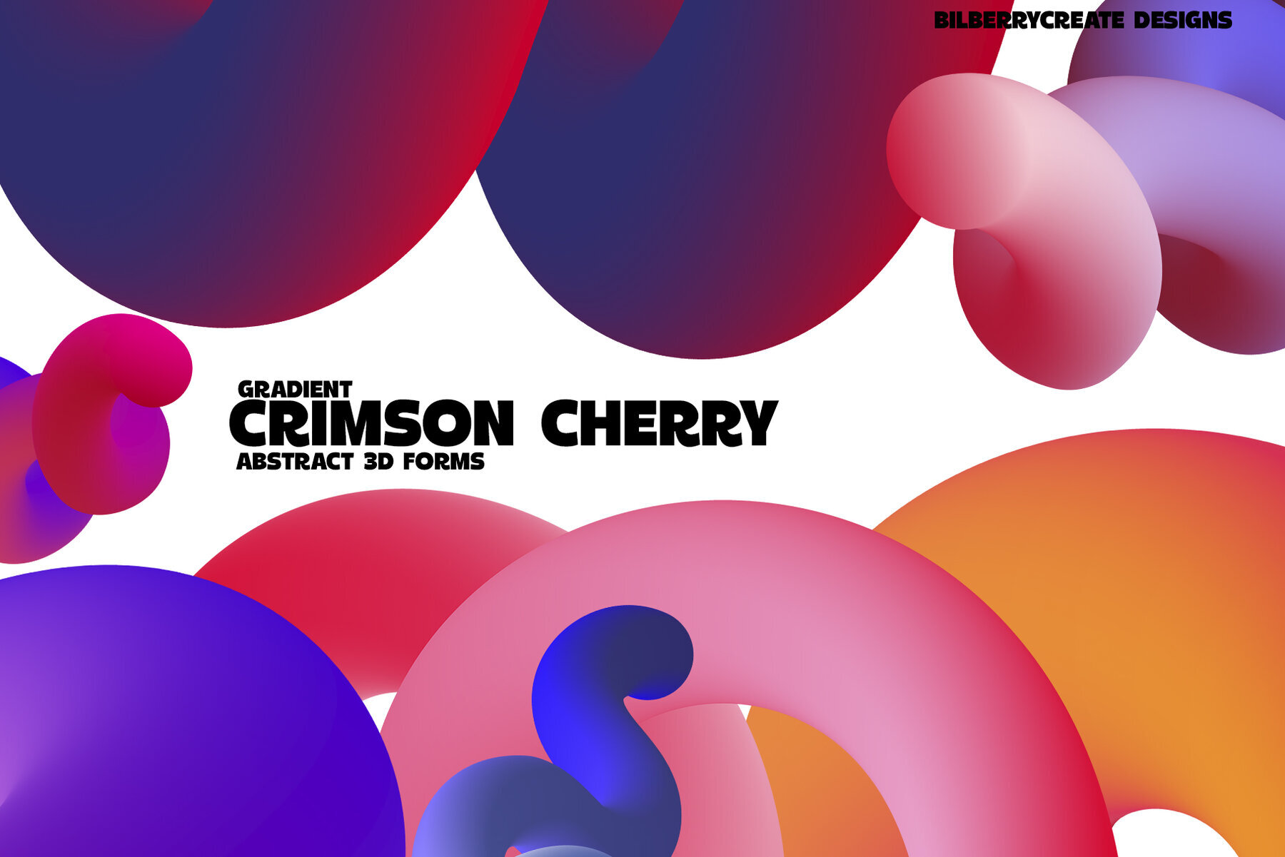Crimson Cherry 3D Forms 1