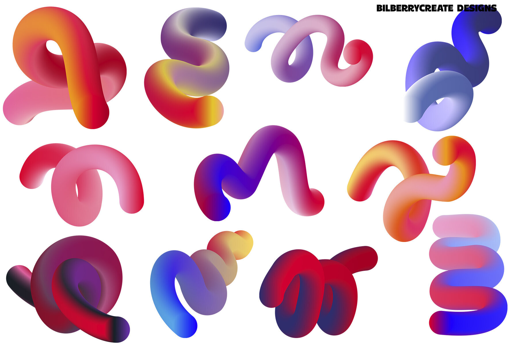 Crimson Cherry 3D Forms 2