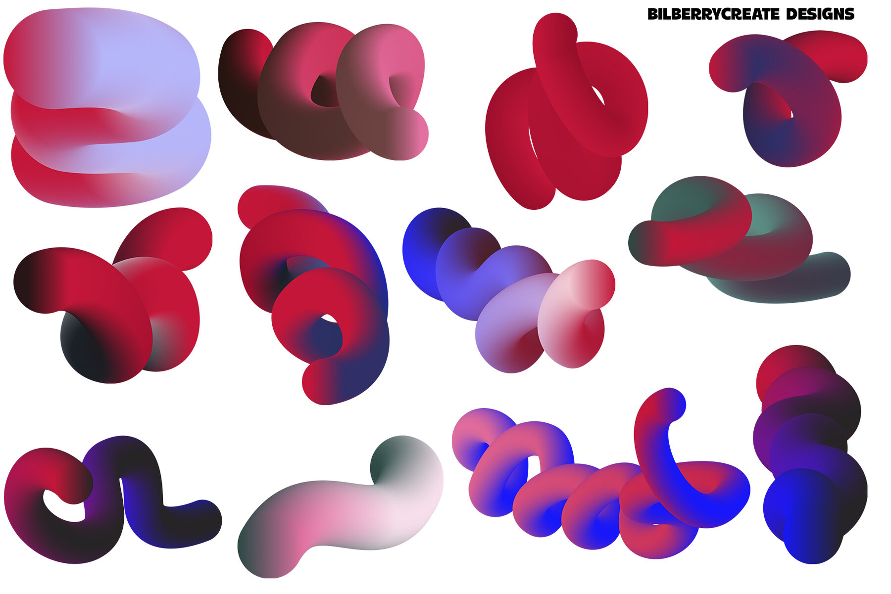 Crimson Cherry 3D Forms 19