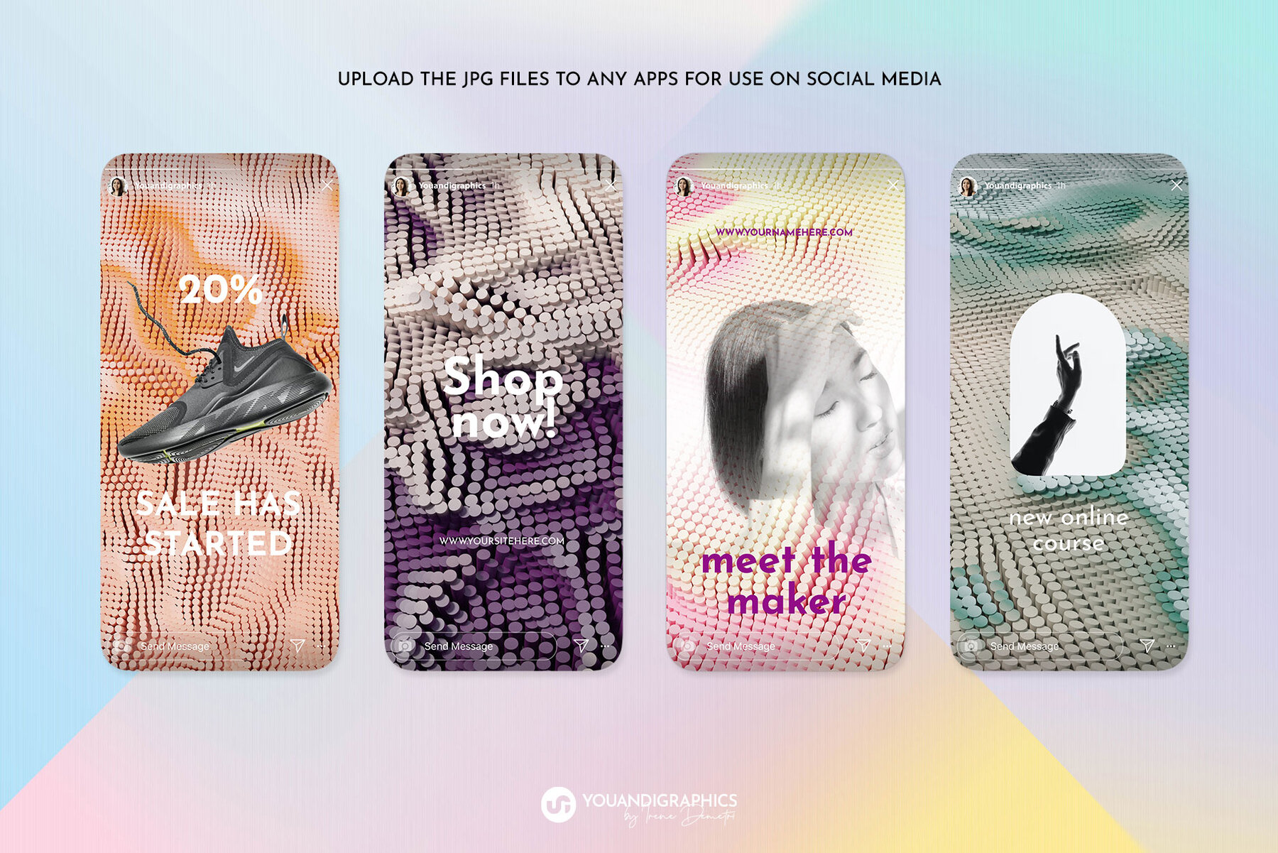 Waves Abstract Backgrounds 6