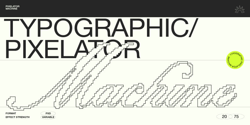 Typographic Pixelator Machine