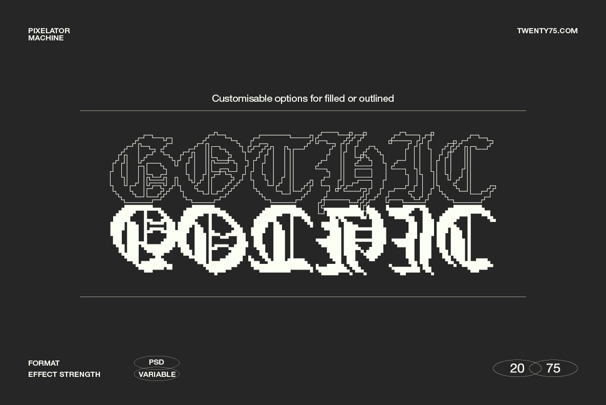 Typographic Pixelator Machine 8