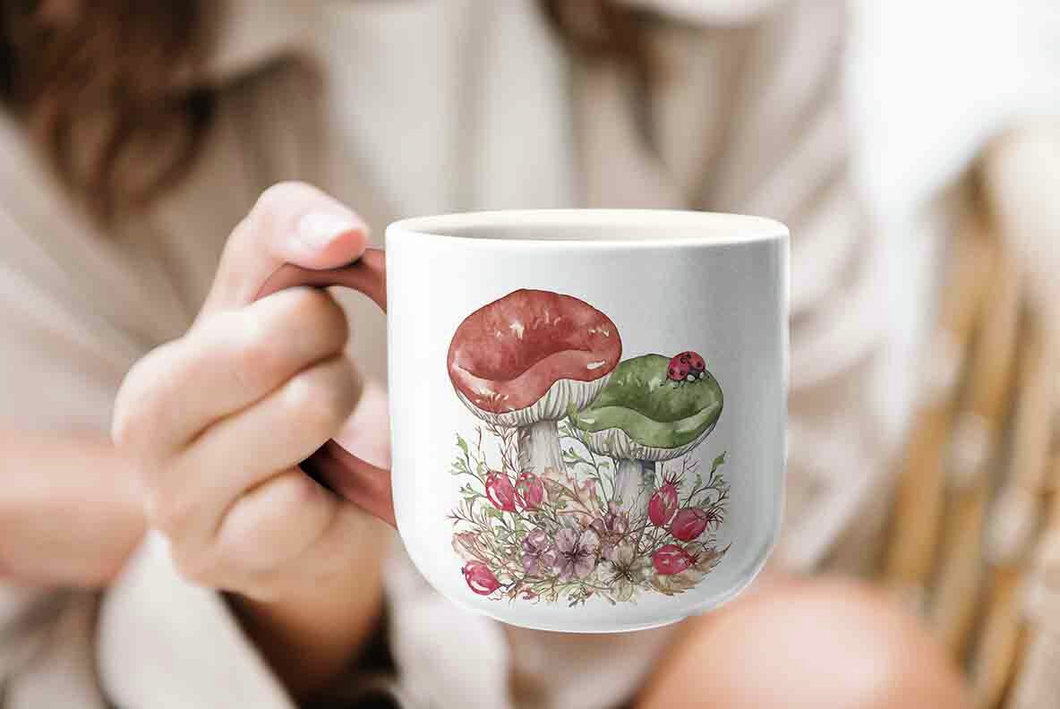 Watercolor Botanical Forest Set 16