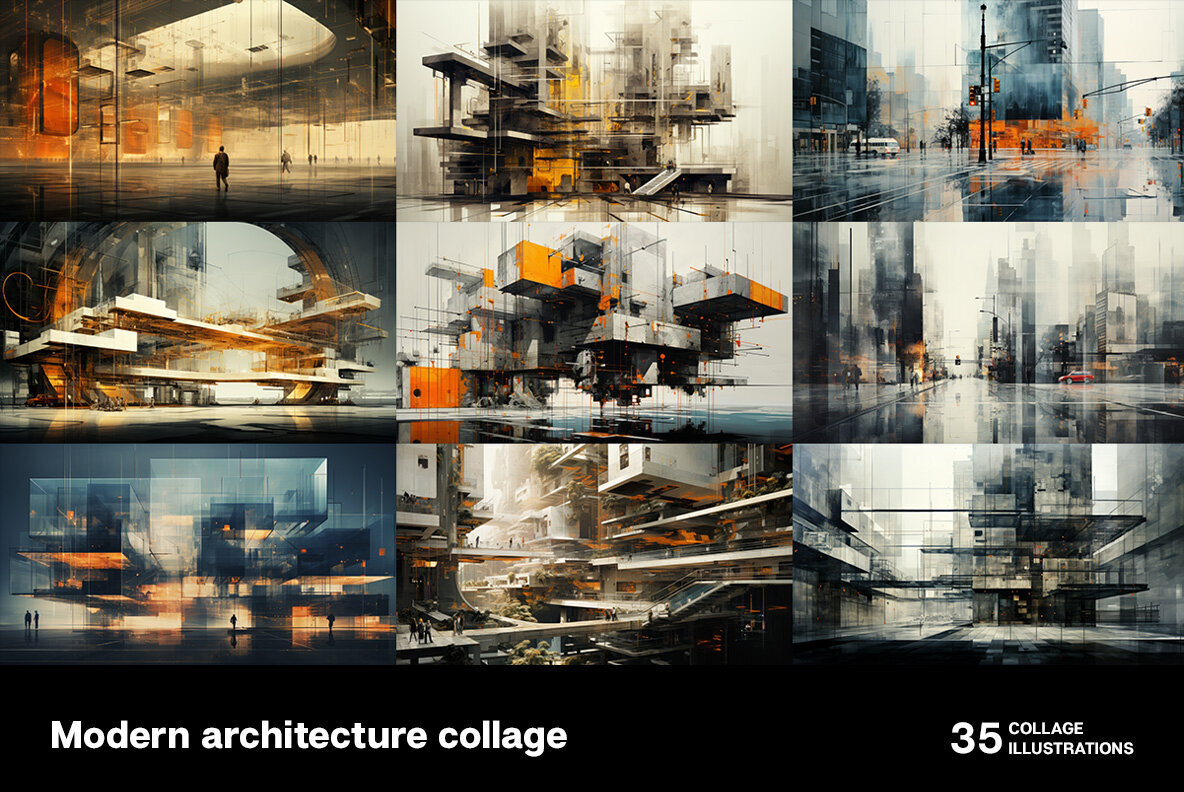 Modern Architecture Collages 3