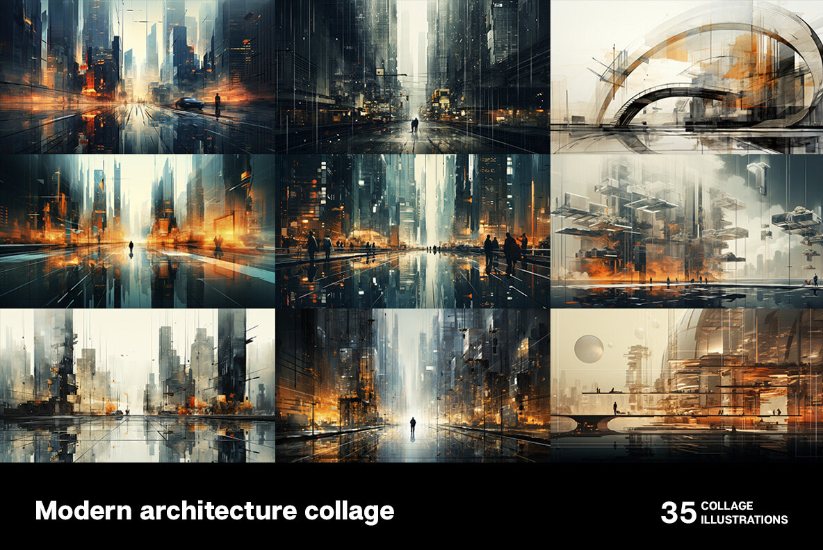 Modern Architecture Collages 4