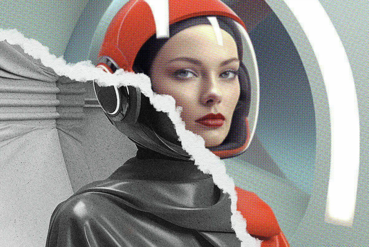 Ripped Magazine Photo Effect 5