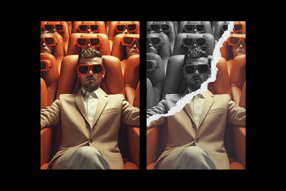 Ripped Magazine Photo Effect 8