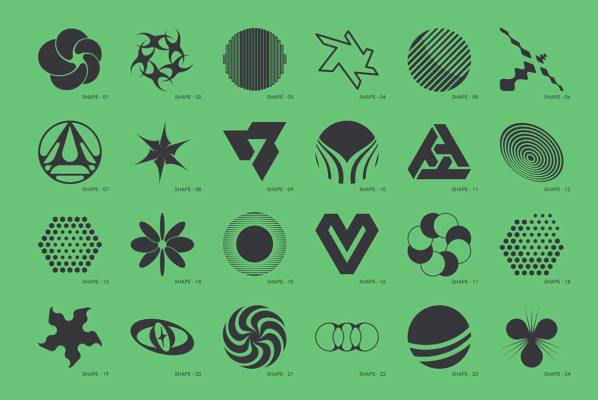 120 Abstract Geometric Shapes Part 4 2