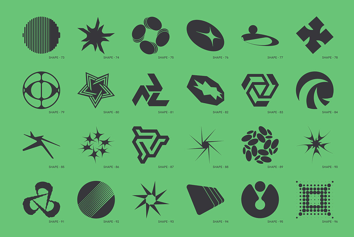 120 Abstract Geometric Shapes Part 4 5