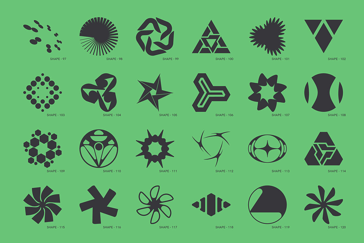 120 Abstract Geometric Shapes Part 4 6