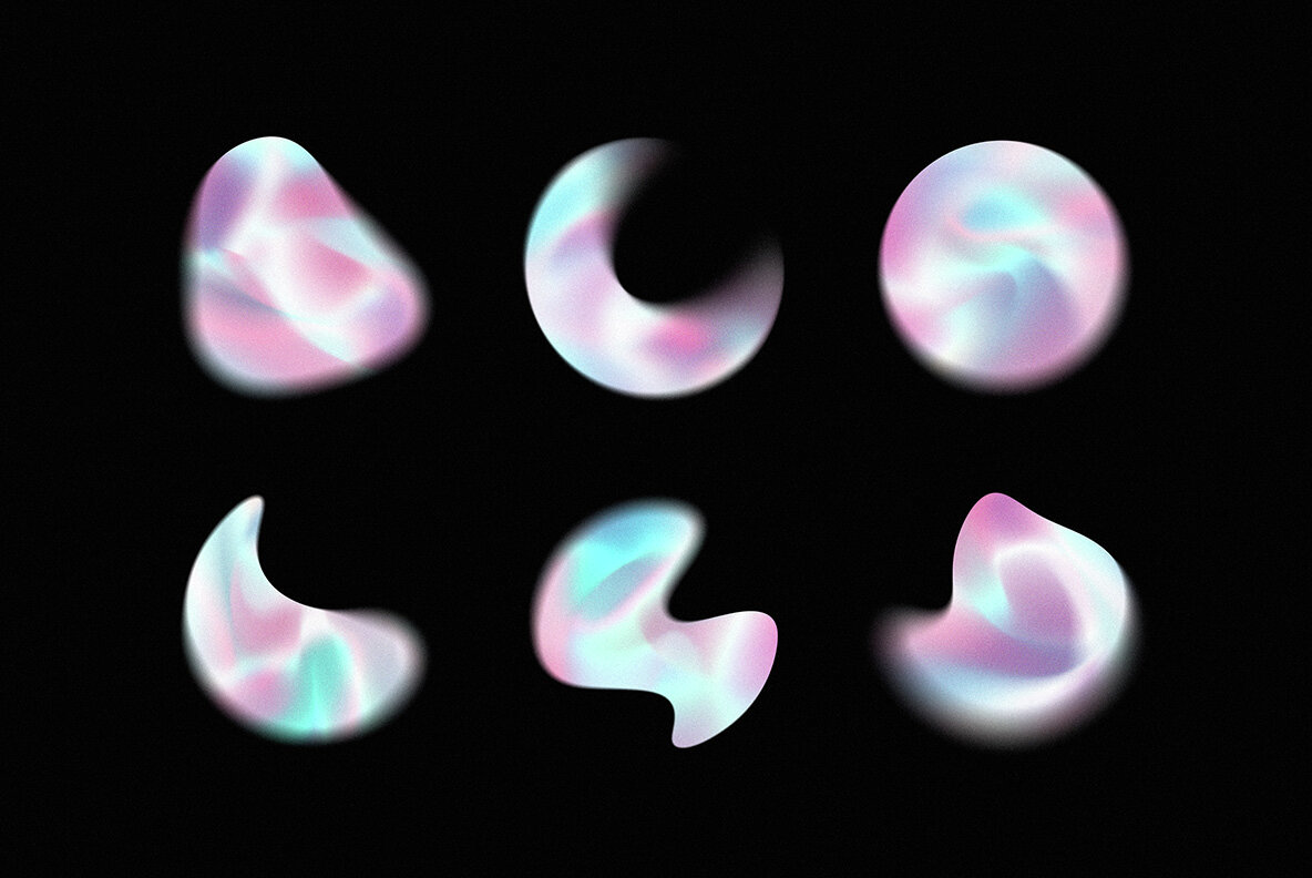 Chroma Gradient Shapes Collection 5