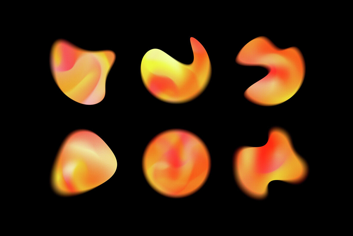 Chroma Gradient Shapes Collection 11