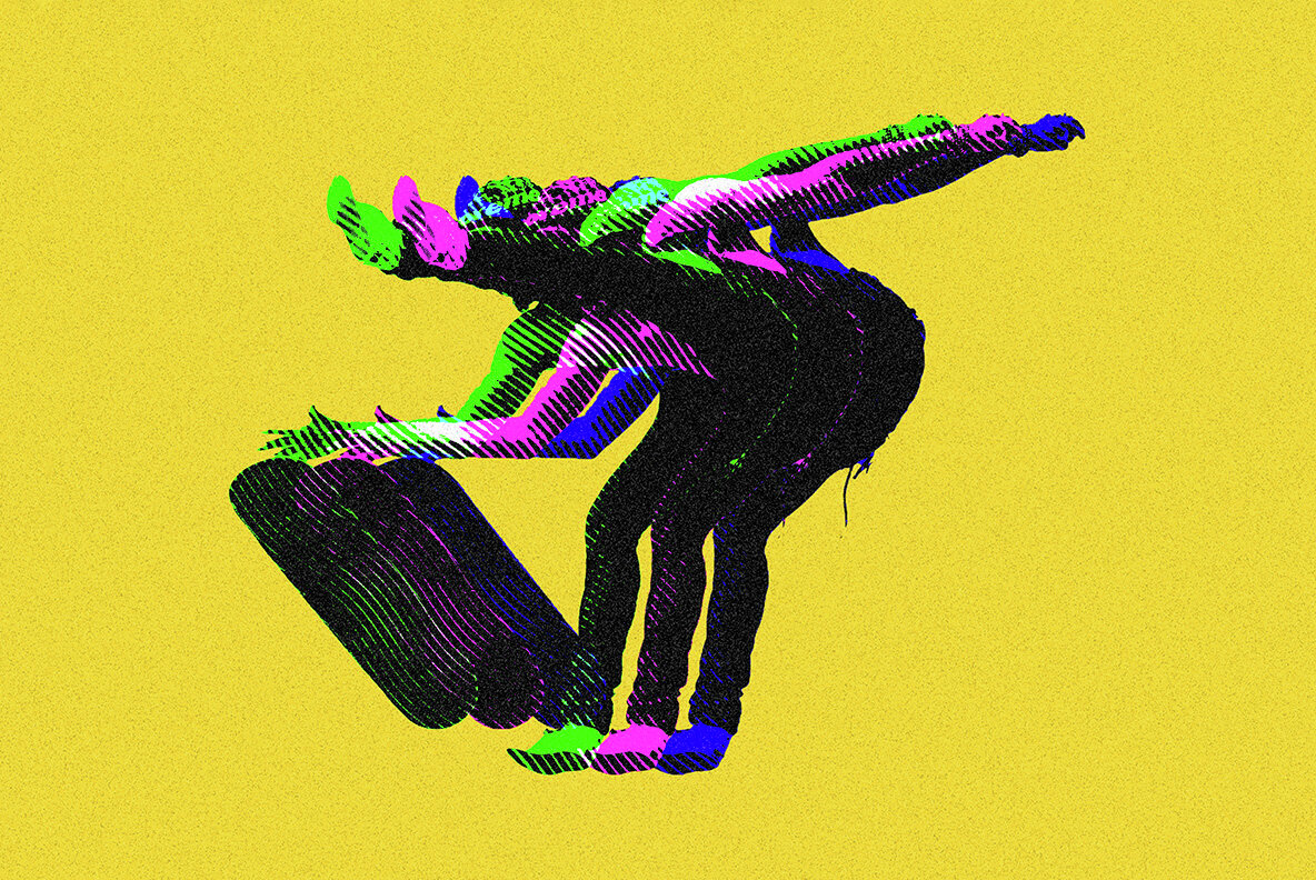 Triple Halftone Exposure Photo Effect 6