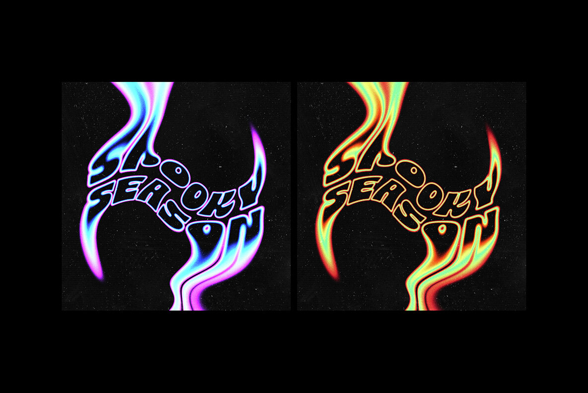 Melting Groovy Text Effect 4