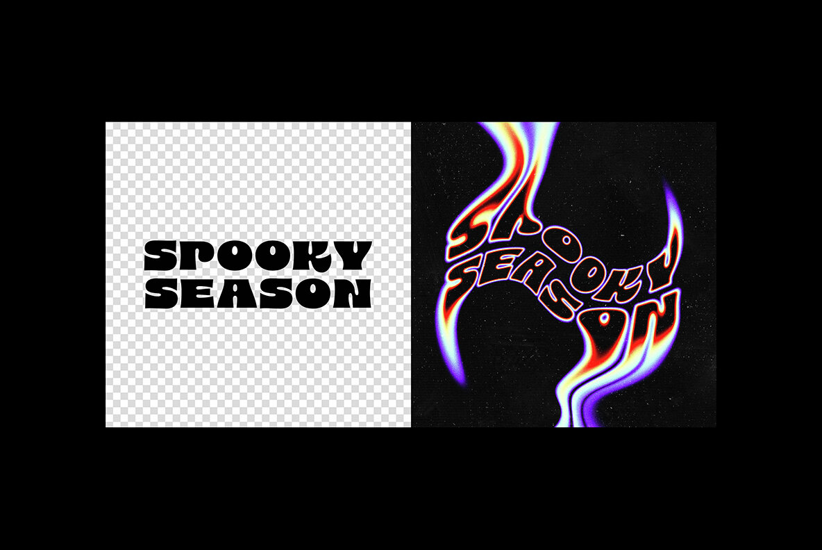 Melting Groovy Text Effect 7