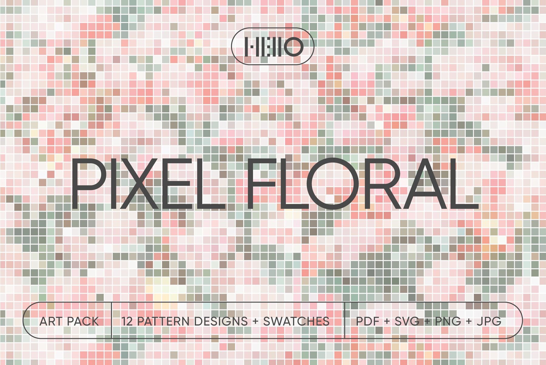 Pixel Floral 2