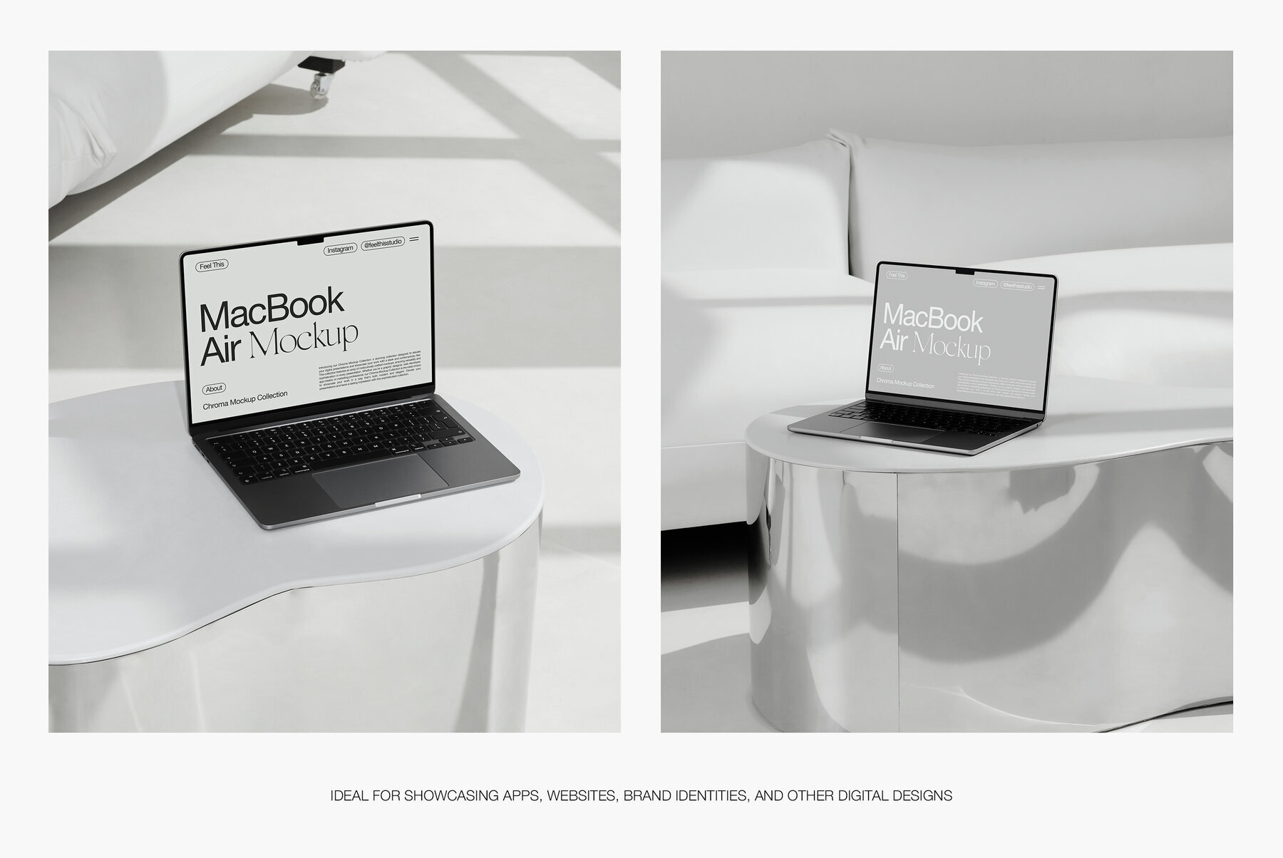 MacBook Air M2 iPhone 14 Pro Mockups 3